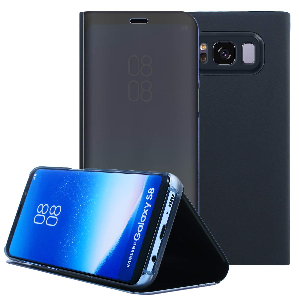 Amazon.com: AICase Galaxy S8 Case, Luxury Translucent View Window